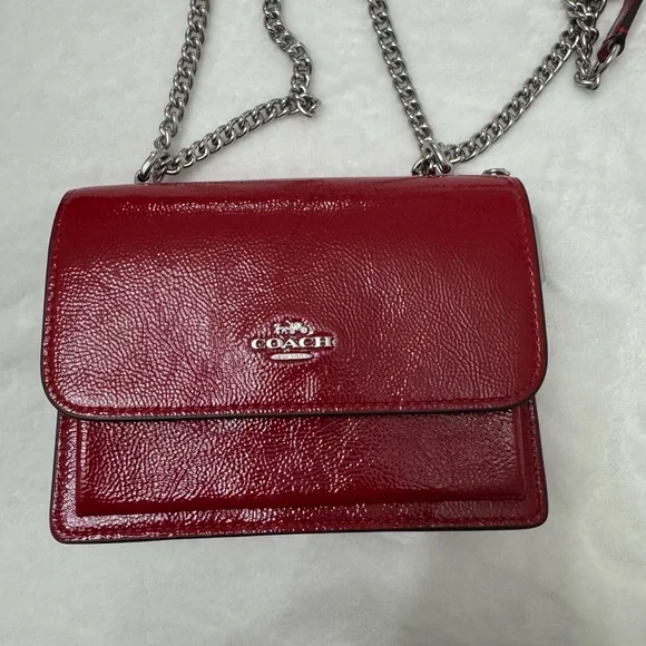 🌺Coach Mini Klare Crossbody Bag -Fire Red - Picture 3 of 13